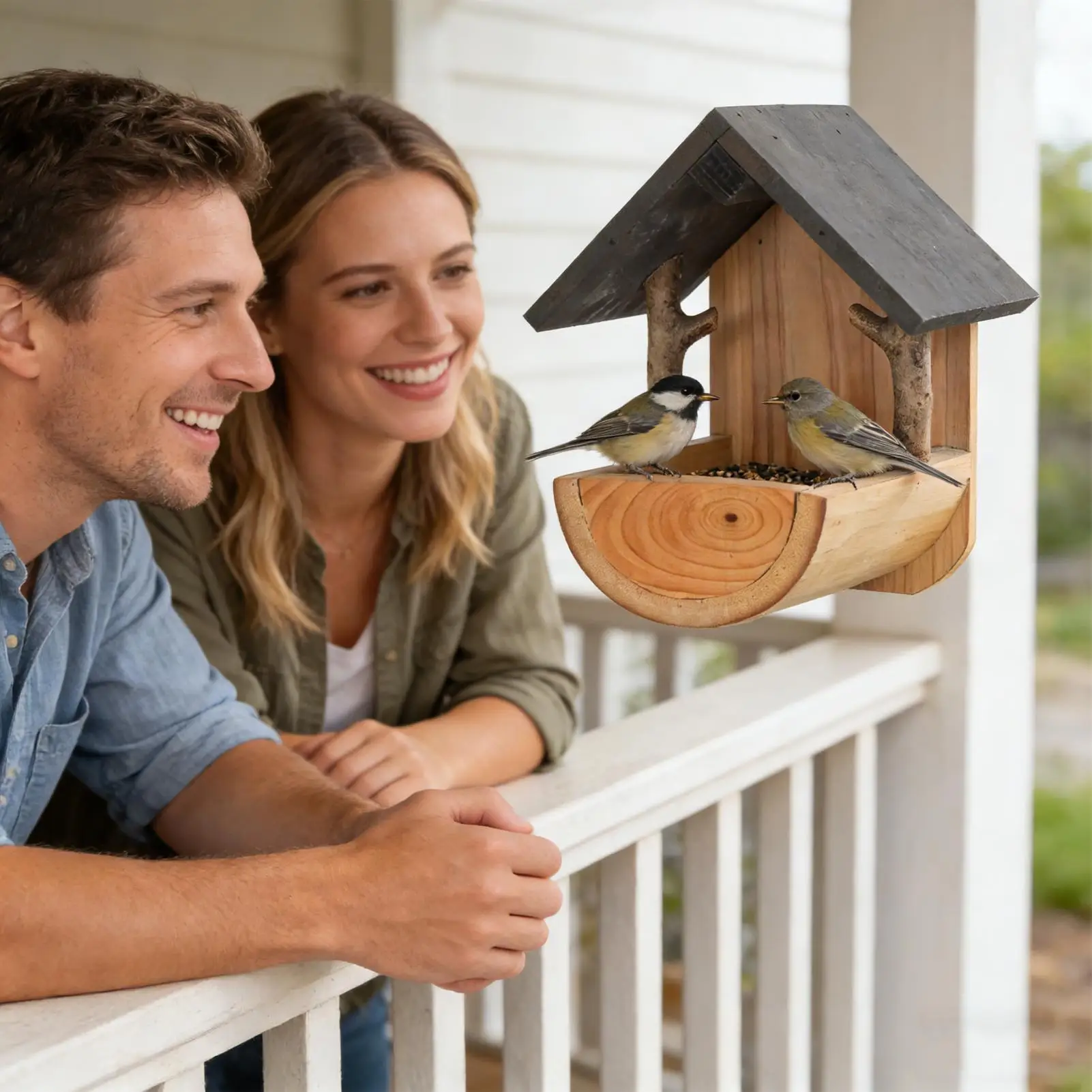 Wall Mount Wooden bird feeder  - Watches Original ulasan dan harga