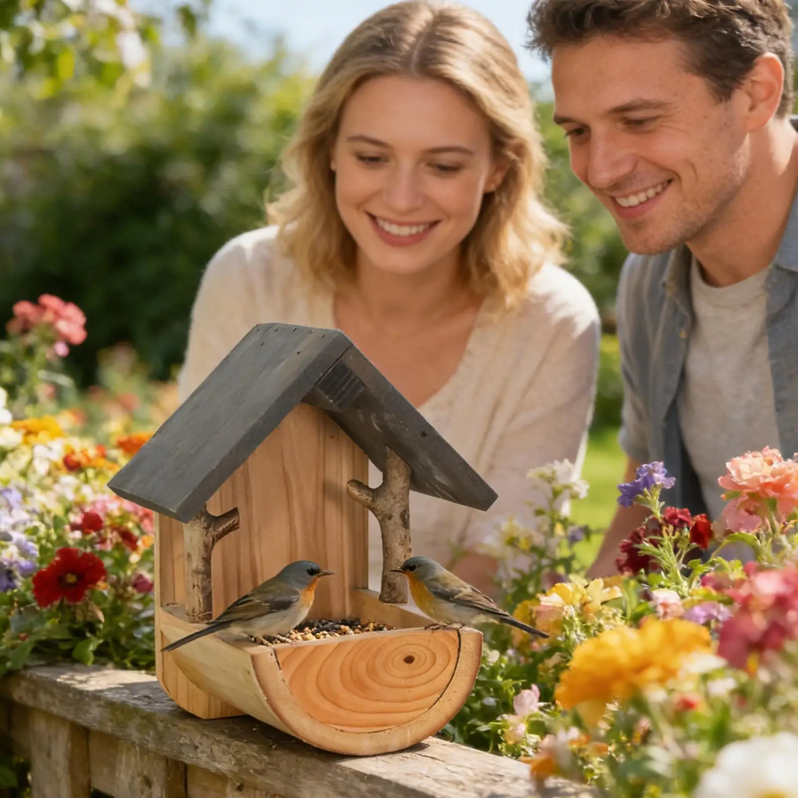 Wall Mount Wooden bird feeder  - Watches Original ulasan dan harga