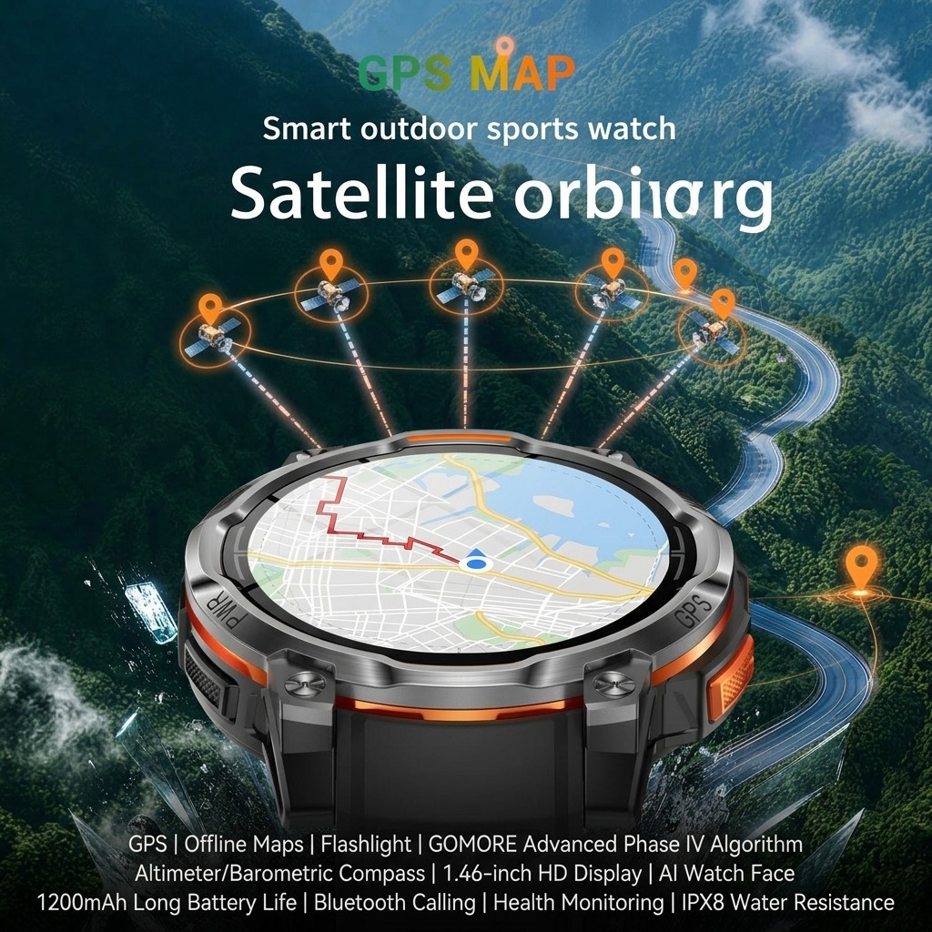 VWAR New Outdoor GPS Offline M - Watch Vs Smartwatch ulasan dan harga