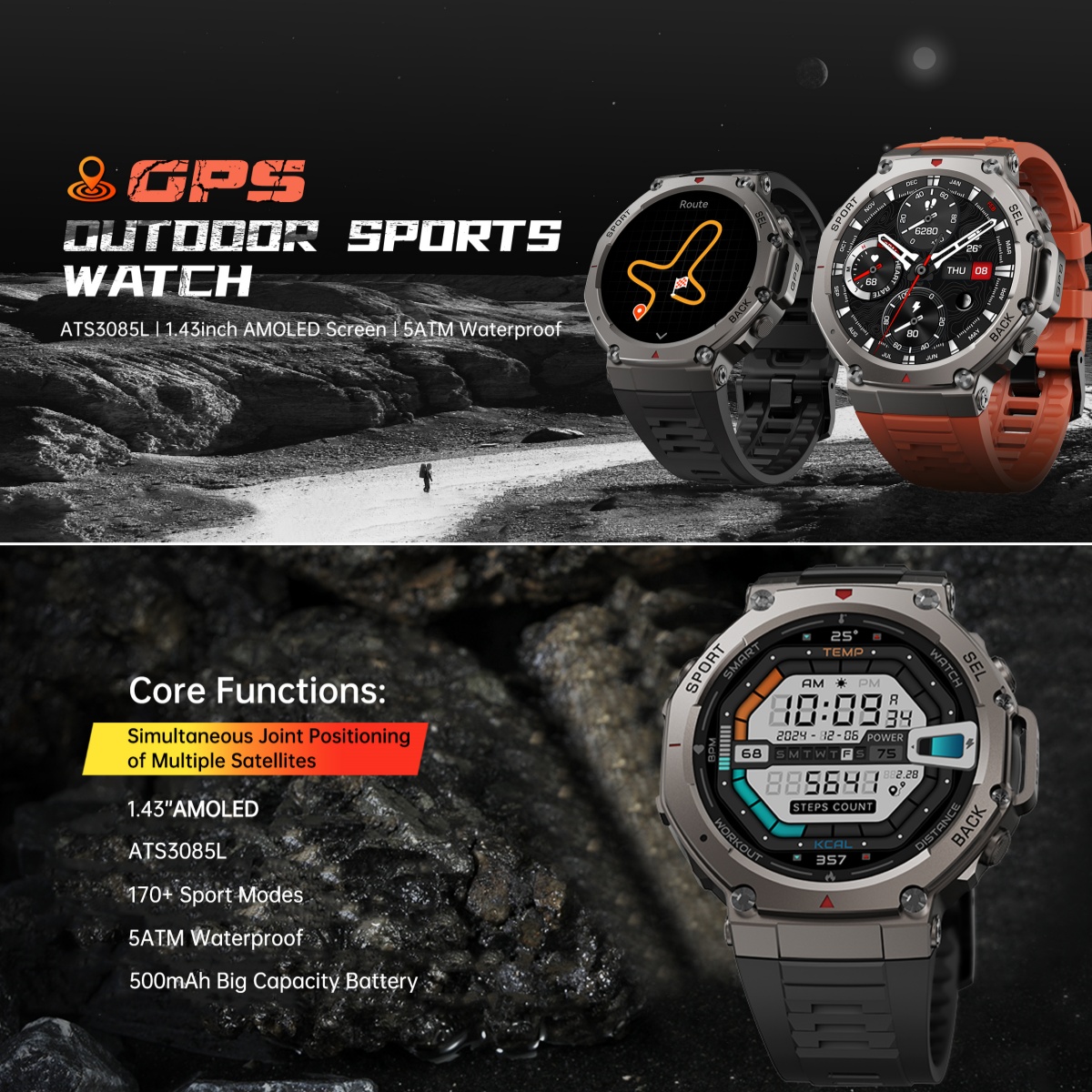 2025 New Military Smart Watch  - Watch Vs Smartwatch ulasan dan harga