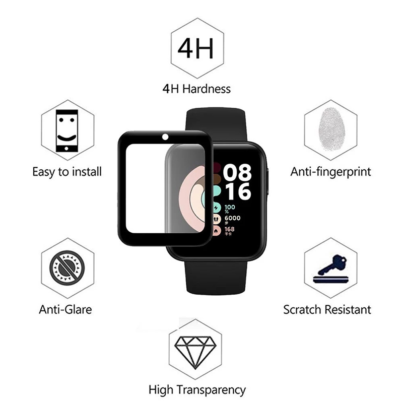 2 Pcs Tempered Glass for Redmi - Smartwatch Redmi Watches ulasan dan harga