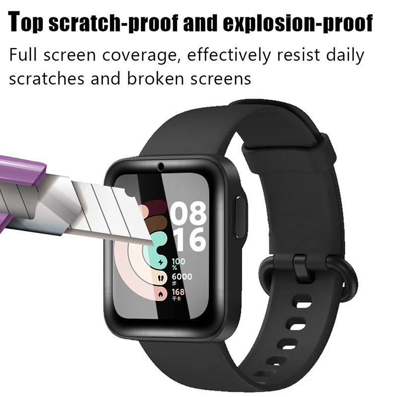 2 Pcs Tempered Glass for Redmi - Smartwatch Redmi Watches ulasan dan harga