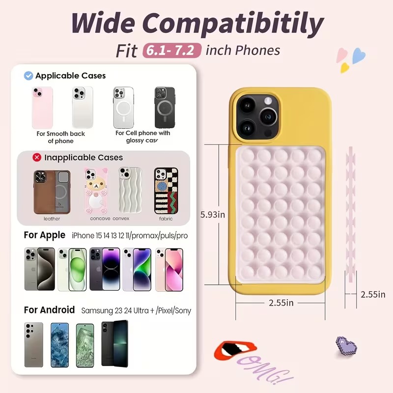 2-Pack Silicone Suction Phone  - Watches Original ulasan dan harga