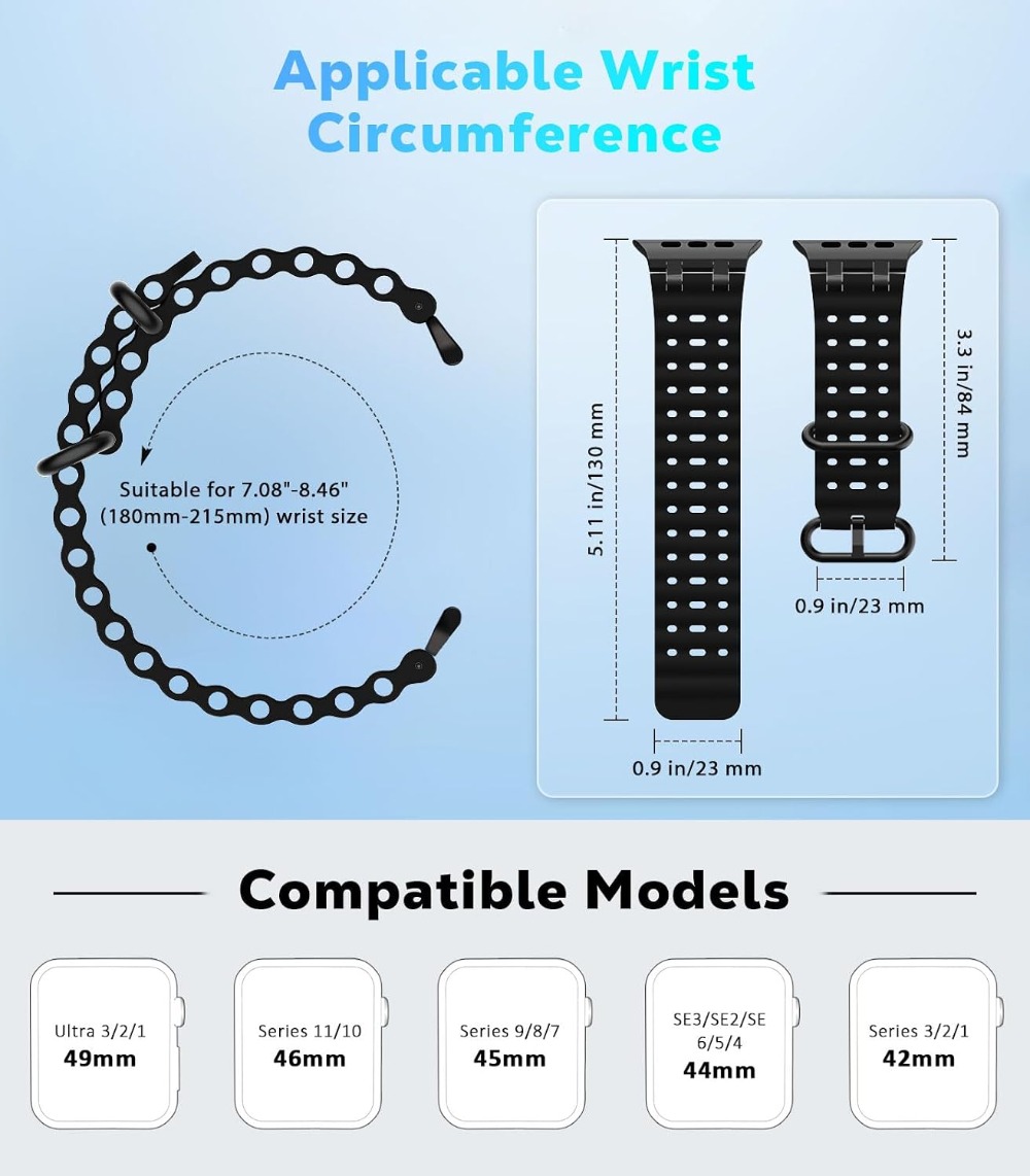 Upgraded Ocean Watch Band Comp - Apple Watch Band ulasan dan harga