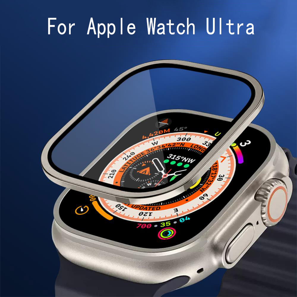 Metal Bumper+Tempered Glass Fo - Apple Watch Band ulasan dan harga