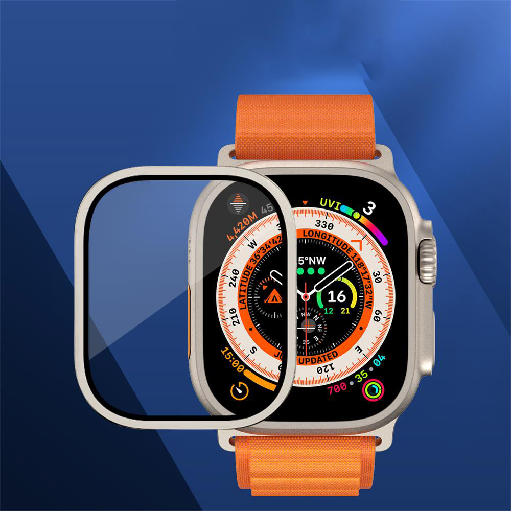 Metal Bumper+Tempered Glass Fo - Apple Watch Band ulasan dan harga