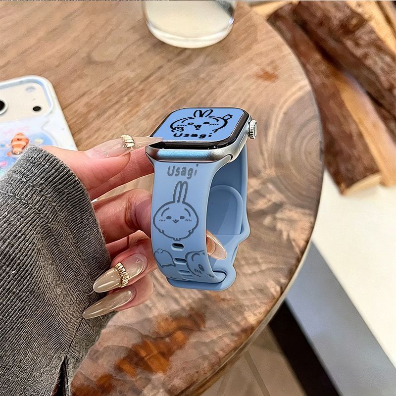 Anime Chiikawa Usagi Applicabl - Apple Watch Band ulasan dan harga
