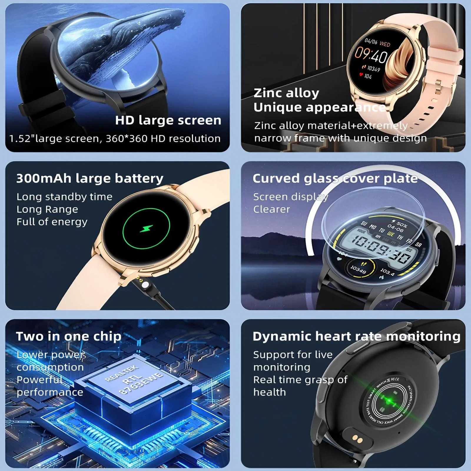 Women Smartwatch Waterproof He - Smartwatch Health Watches For Women ulasan dan harga