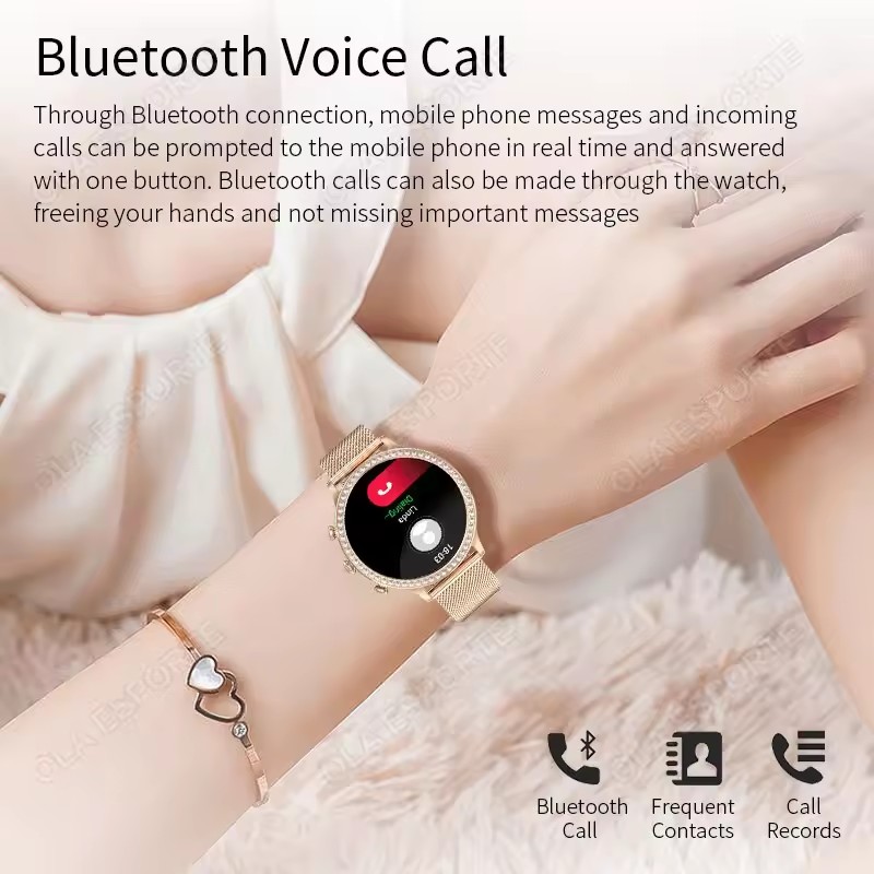 Elegant Ladies' Smartwatch Blu - Smartwatch Health Watches For Women ulasan dan harga