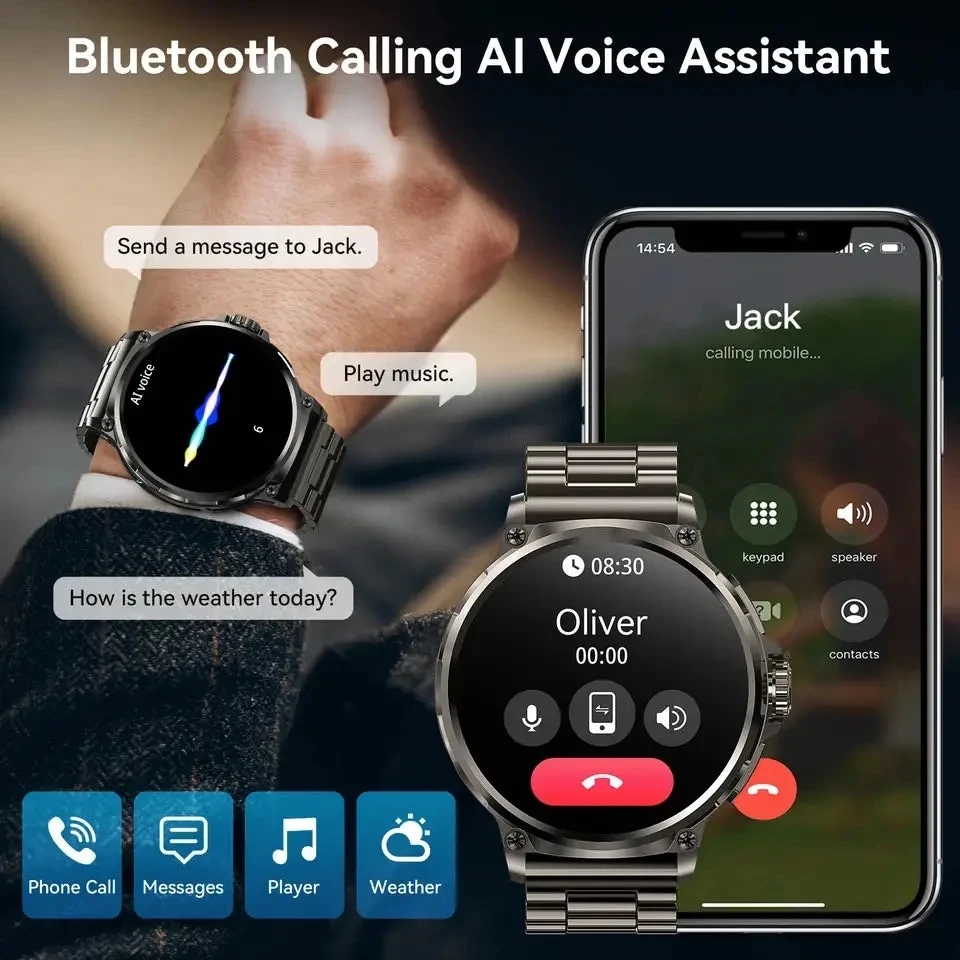 Bluetooth Call 360*360 1.85-In - Smartwatch Watches For Men With Gps ulasan dan harga