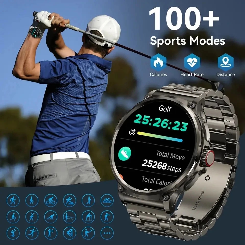 Bluetooth Call 360*360 1.85-In - Smartwatch Watches For Men With Gps ulasan dan harga